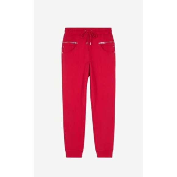The Kooples Mens Red Drawstring Tracksuit Trousers Size S Cotton & Badge - Picture 10 of 10